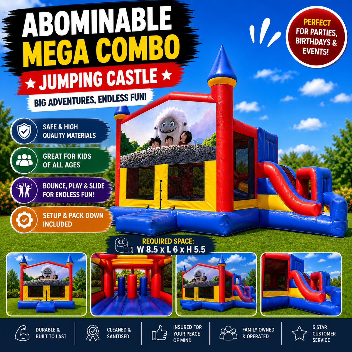 Abominable Mega Combo Jumping Castle