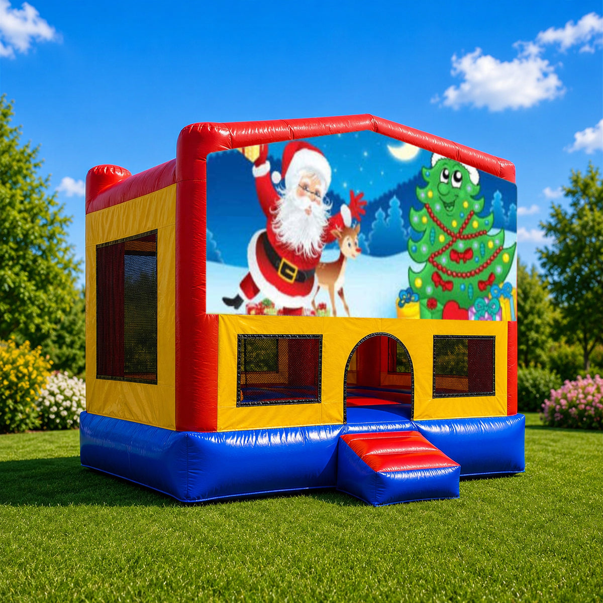 Christmas #2 Small Square Jumping Castle