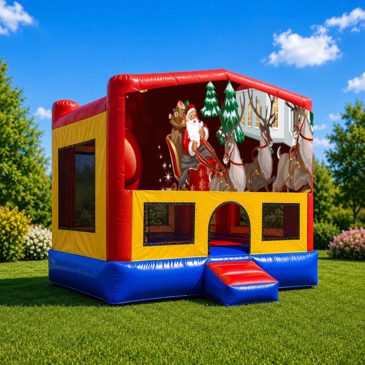 Christmas #6 Small Square Jumping Castle