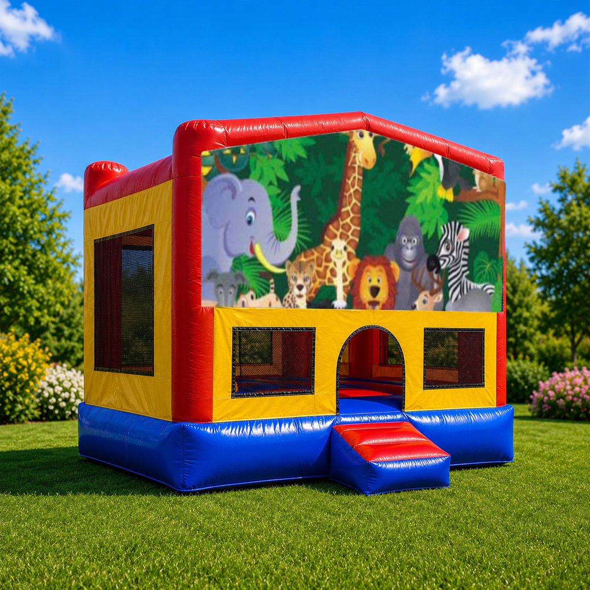 Jungle Small Square Jumping Castle