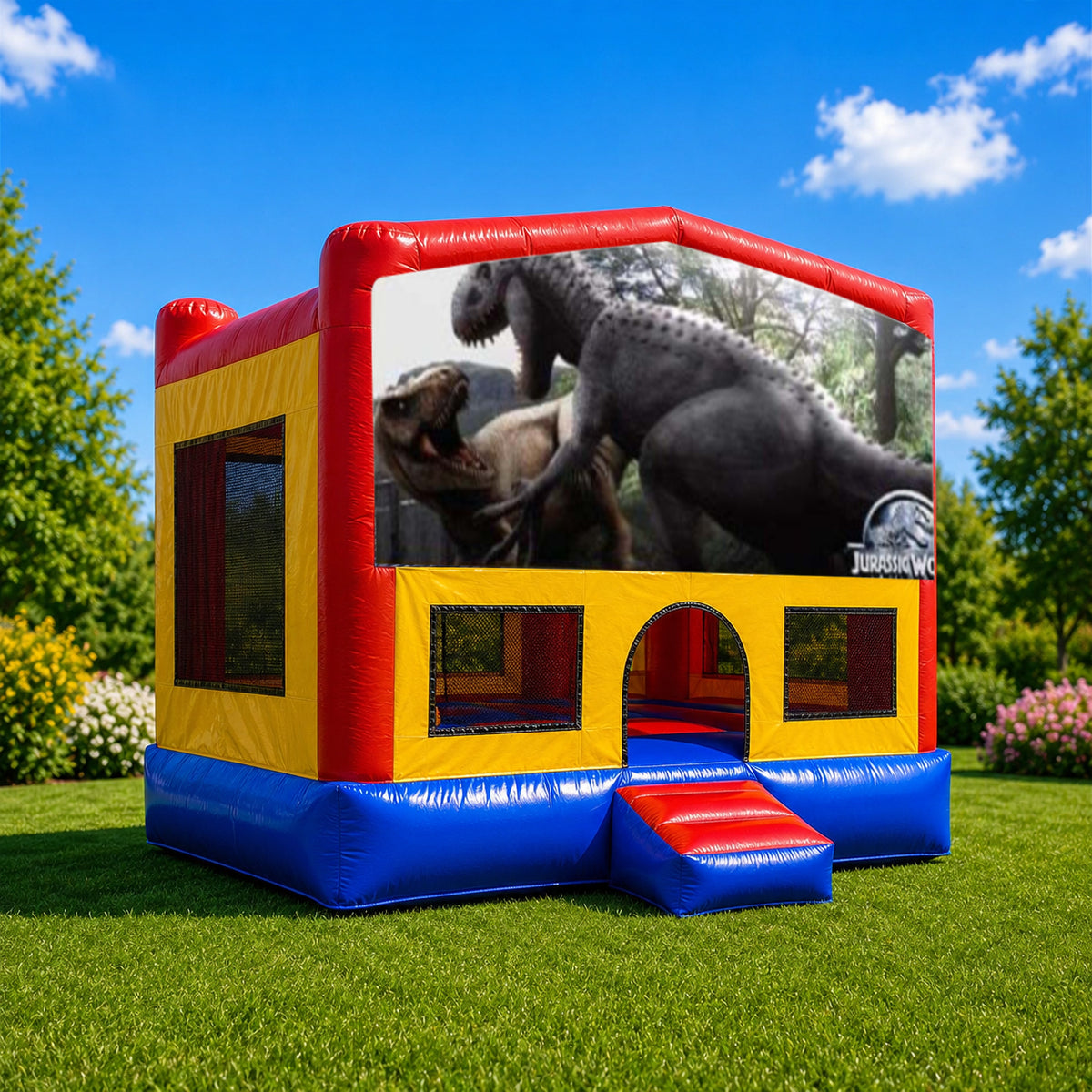Jurassic Small Square Jumping Castle