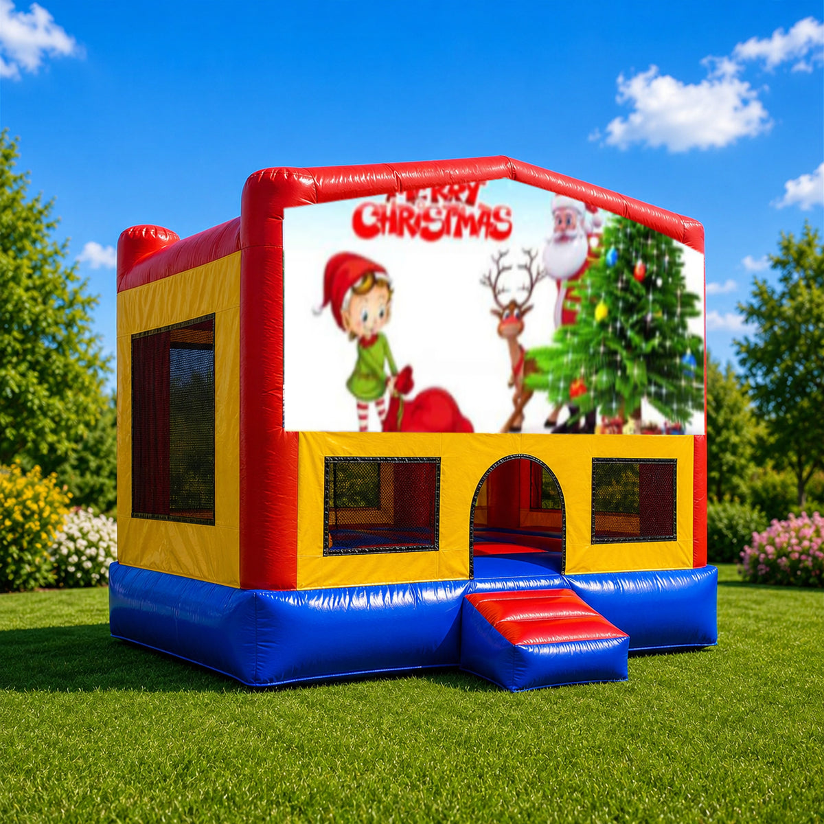 Christmas #9 Small Square Jumping Castle