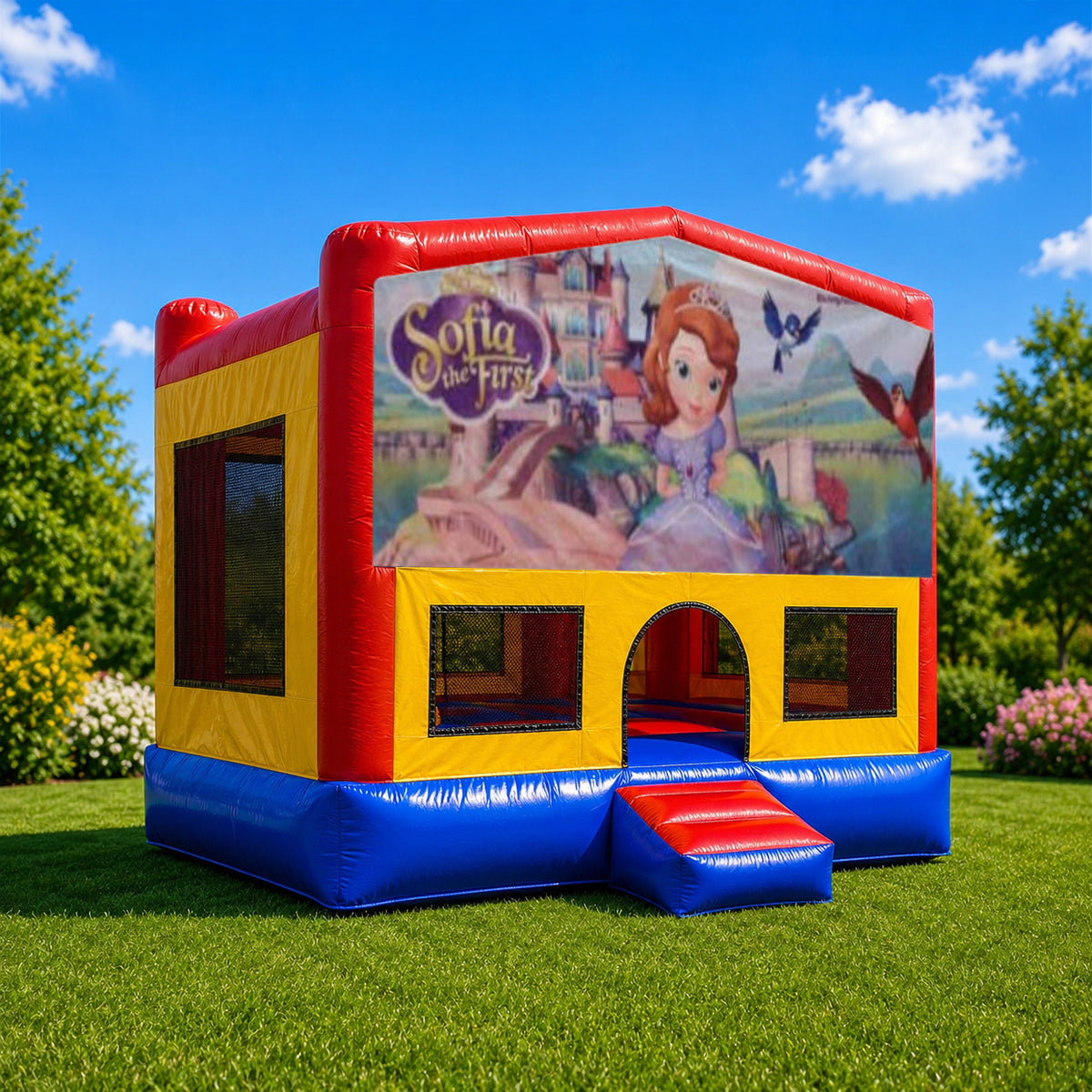 Sofia The First Small Square Jumping Castle
