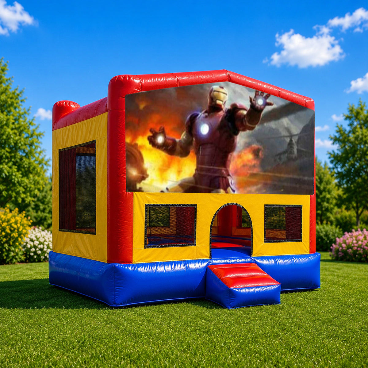 Iron Man Small Square Jumping Castle