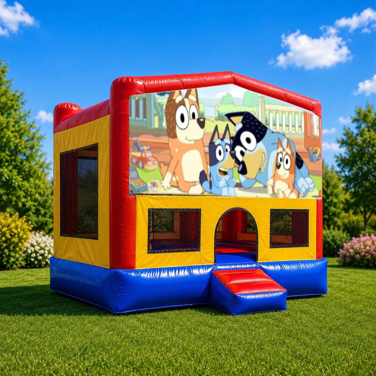 Bluey Small Square Jumping Castle