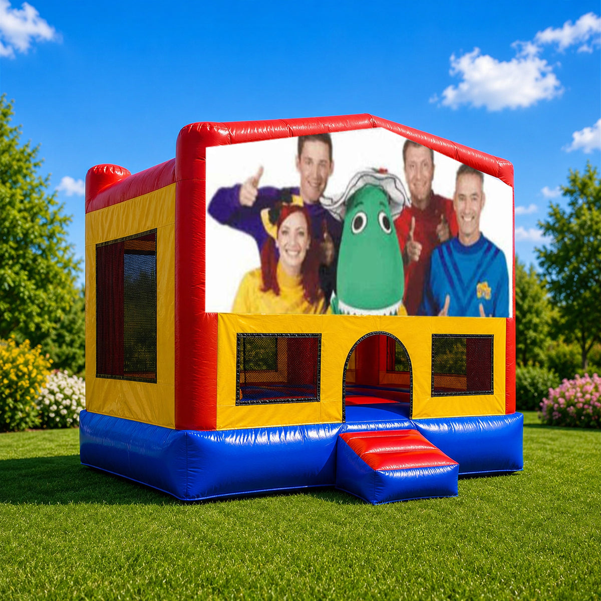 Wiggles Small Square Jumping Castle
