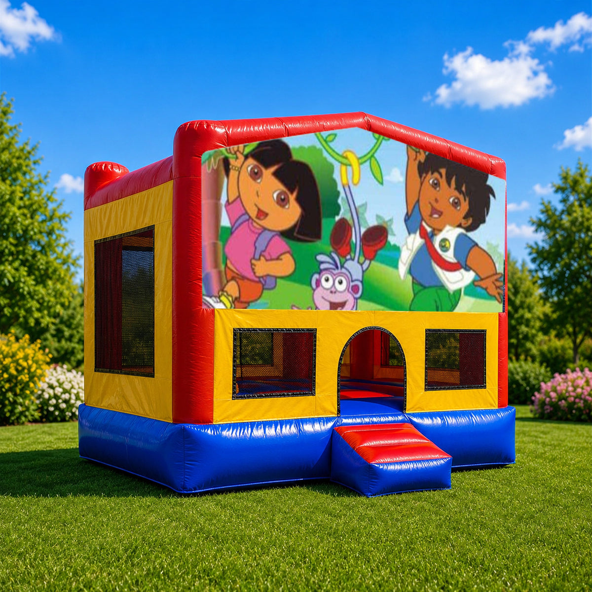 Dora Small Square Jumping Castle
