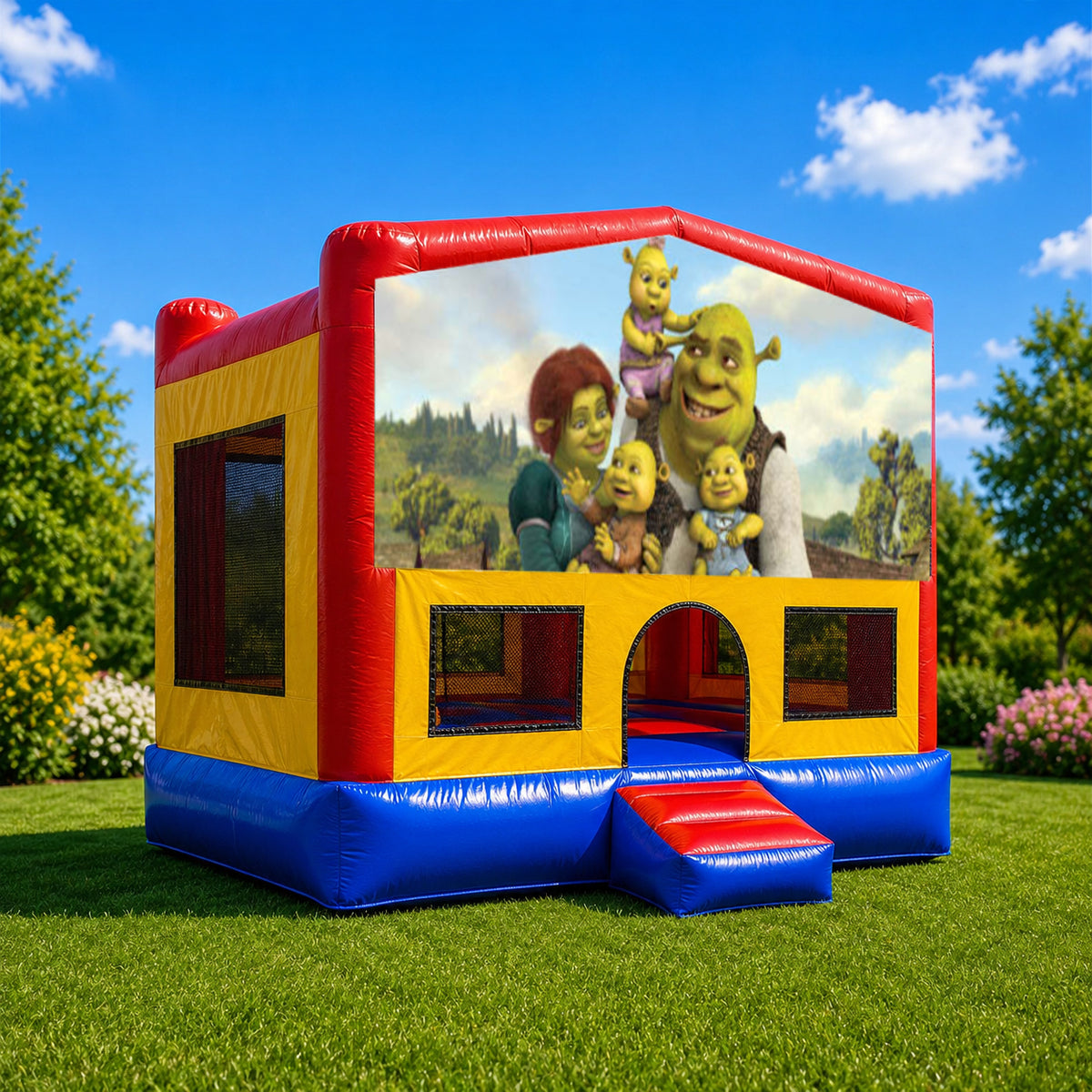 Shrek Small Square Jumping Castle