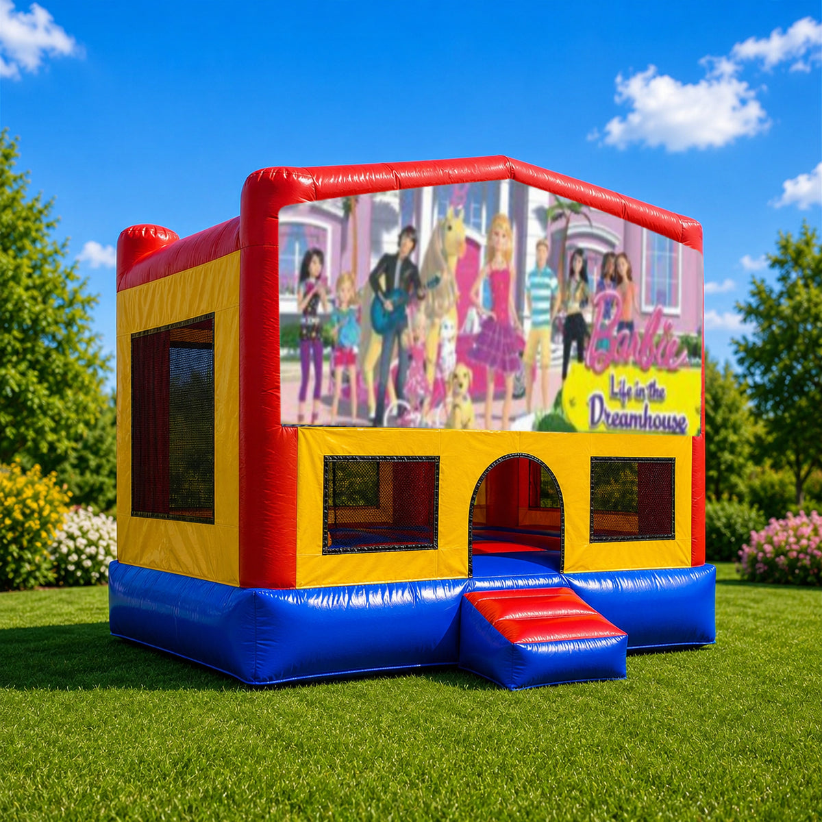 Barbie Small Square Jumping Castle