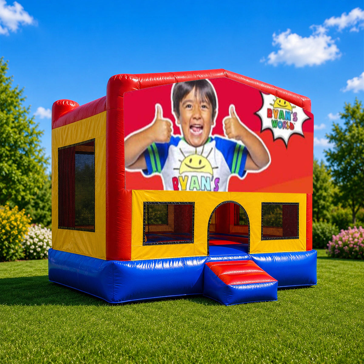 Ryan's World Small Square Jumping Castle