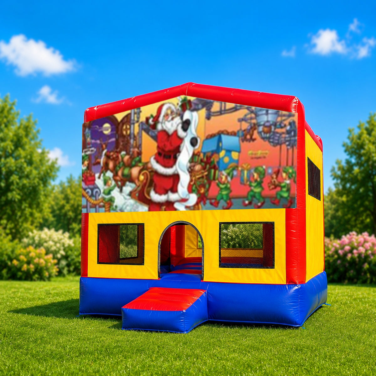 Christmas #1 Small Square Jumping Castle