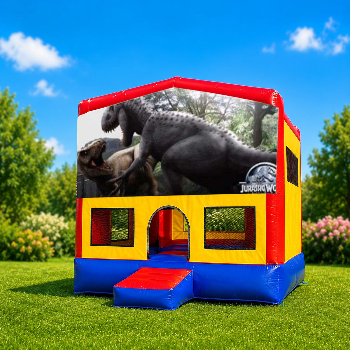 Jurassic Small Square Jumping Castle