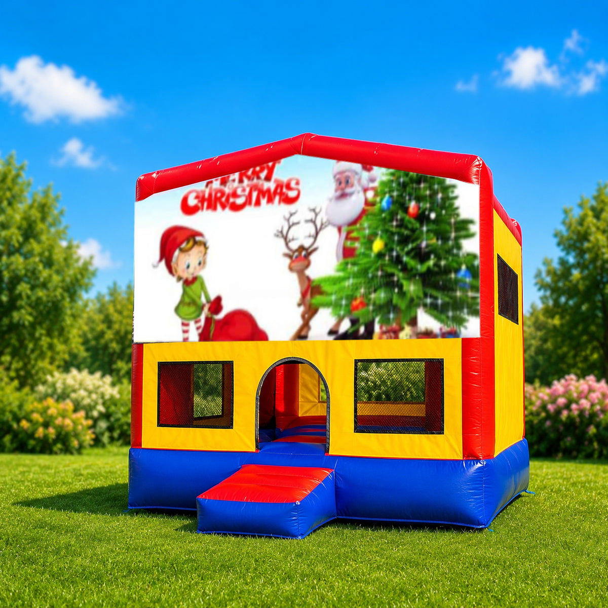 Christmas #9 Small Square Jumping Castle