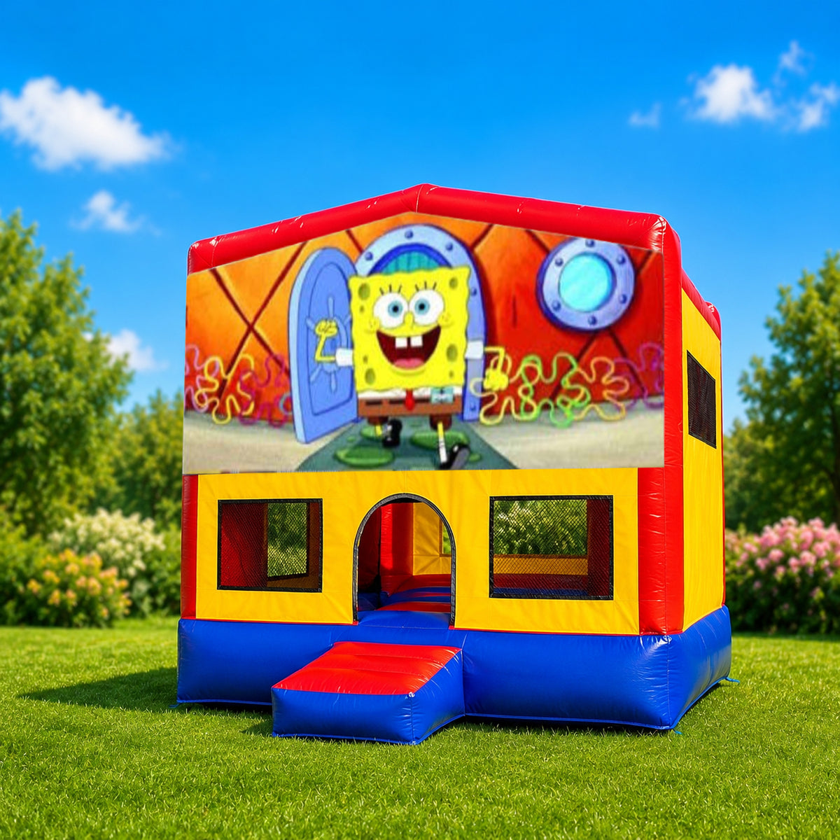 Spongebob Small Square Jumping Castle