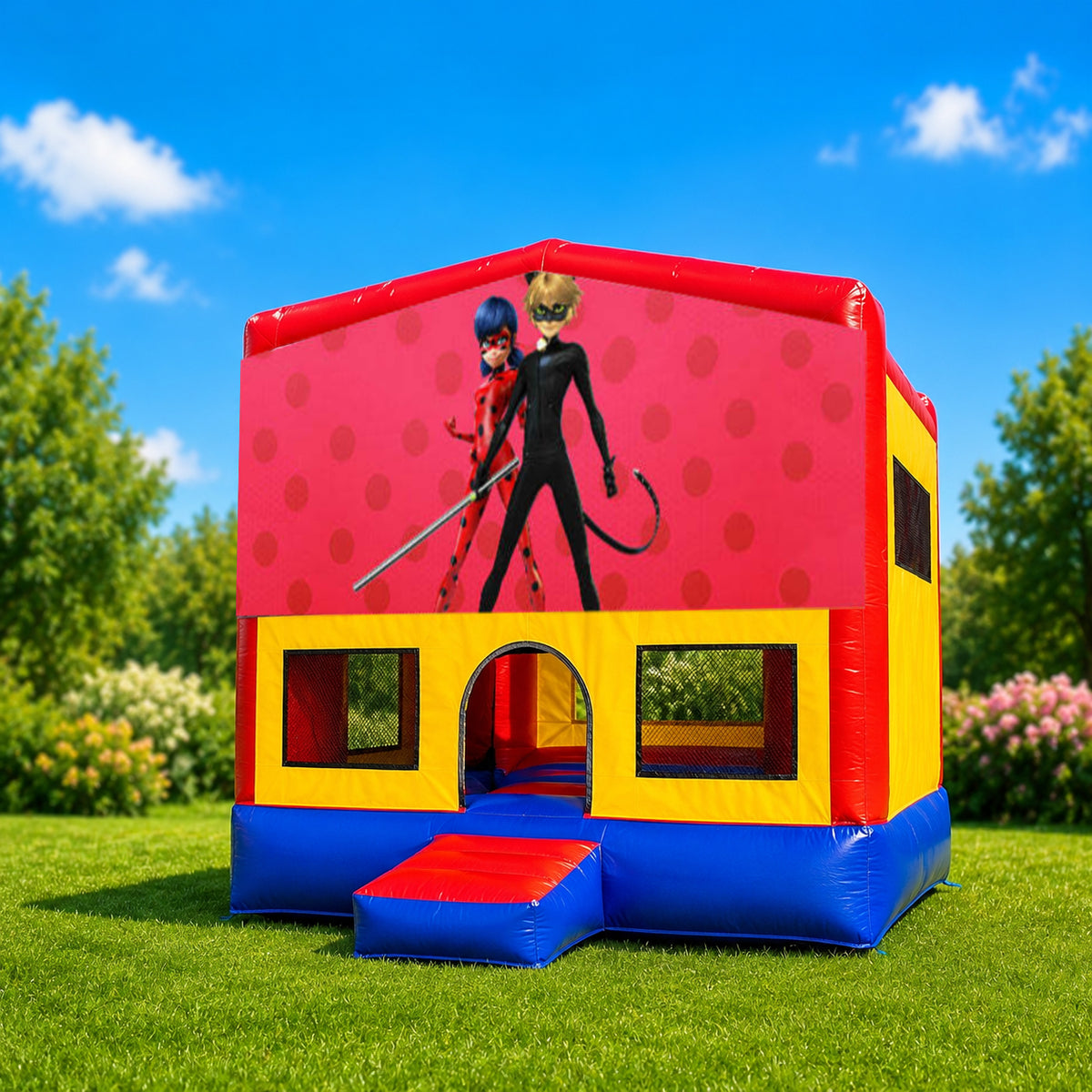 Miraculous Ladybug Small Square Jumping Castle