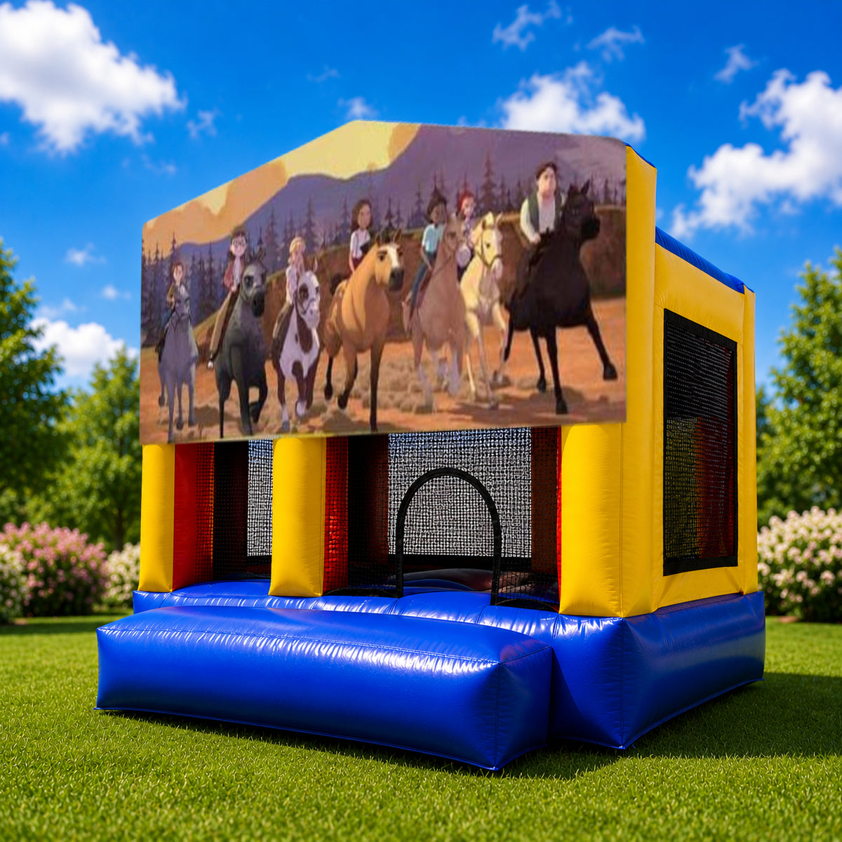 Dreamworks Spirit Small Slide Jumping Castle