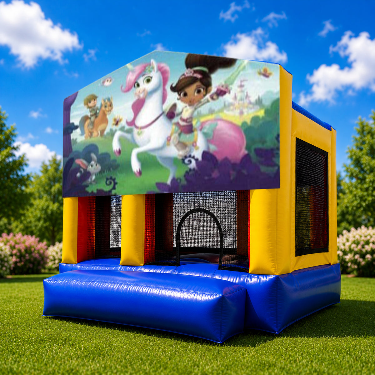 Nelia the Princess Knight Small Slide Jumping Castle