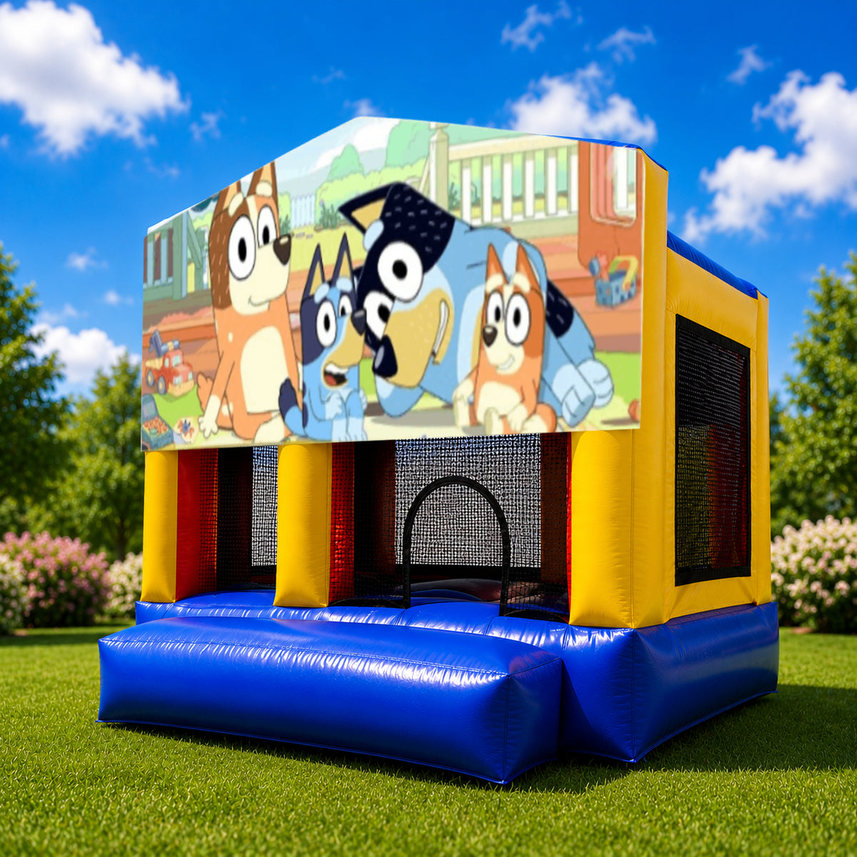 Bluey Small Slide Jumping Castle