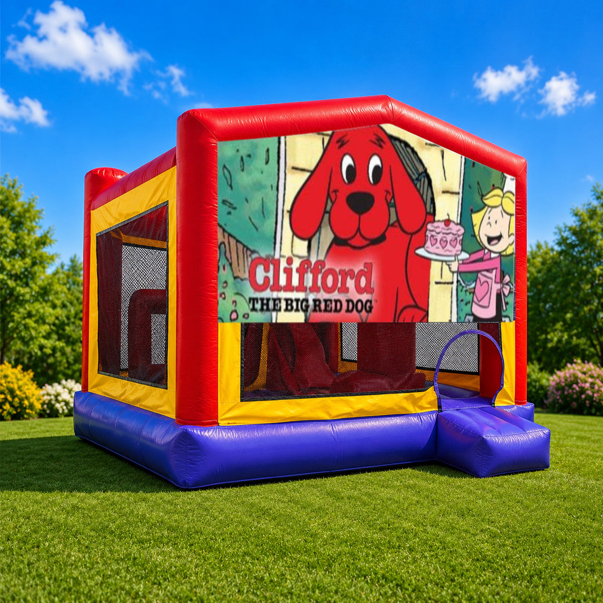 Clifford the Red Dog Extra Large Obstacle Combo Jumping Castle