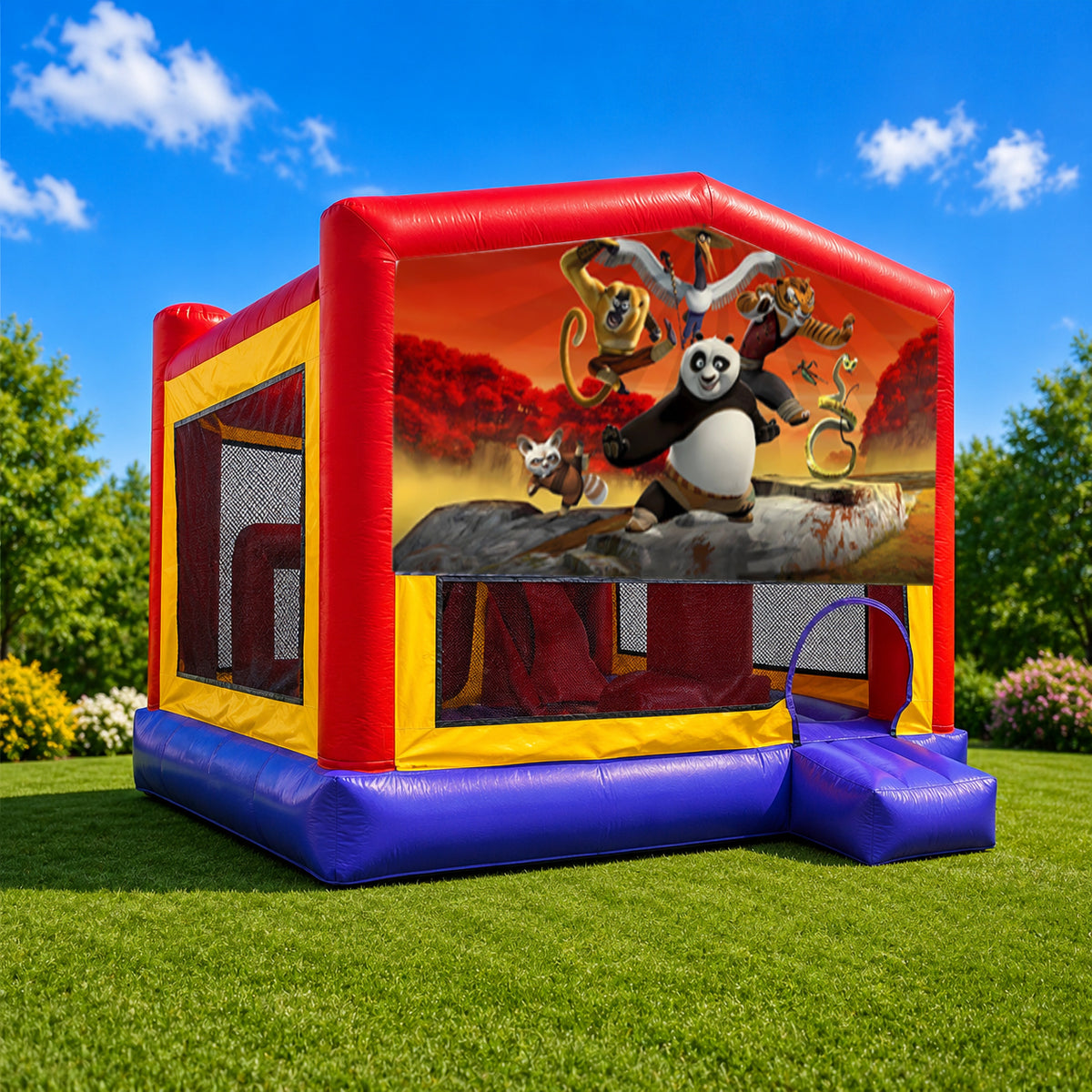 Kung Fu Panda Extra Large Obstacle Combo Jumping Castle