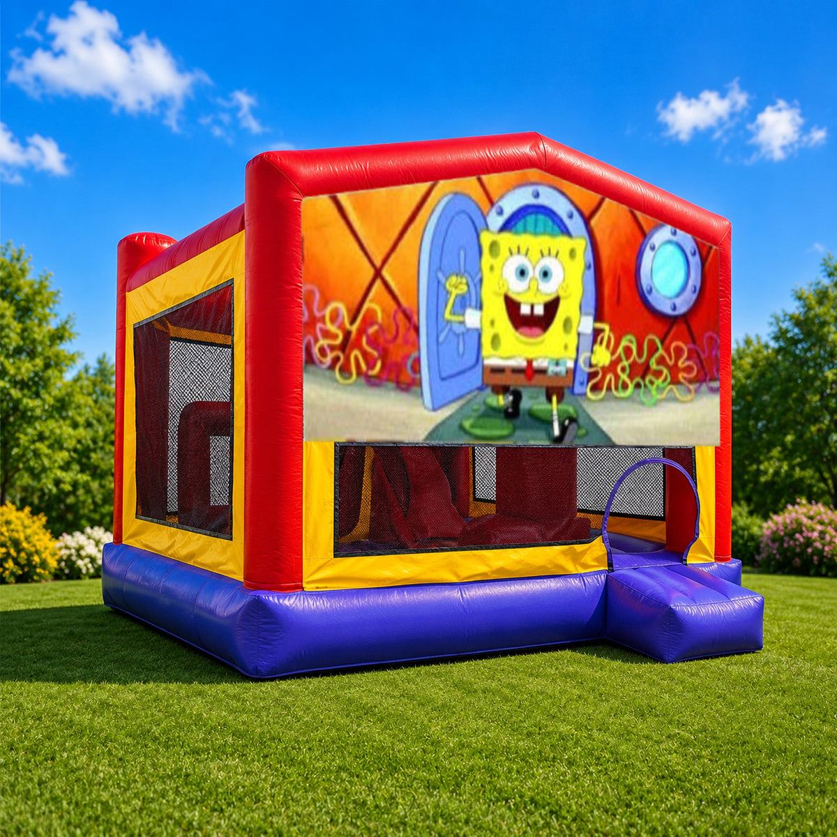 Spongebob Extra Large Obstacle Combo Jumping Castle