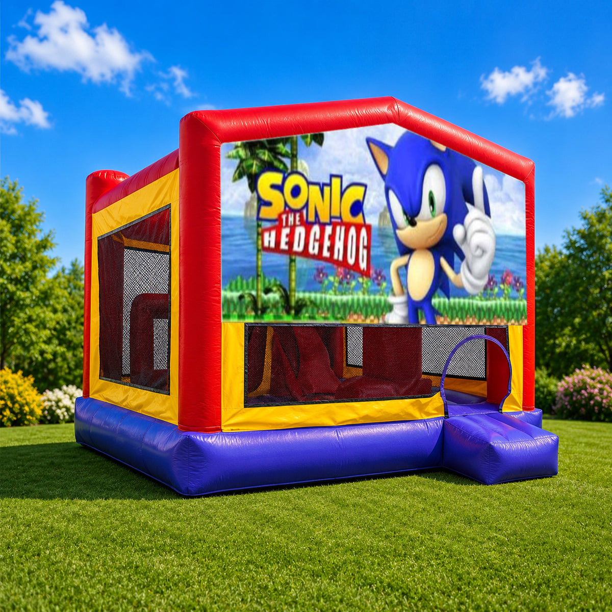 Sonic Extra Large Obstacle Combo Jumping Castle