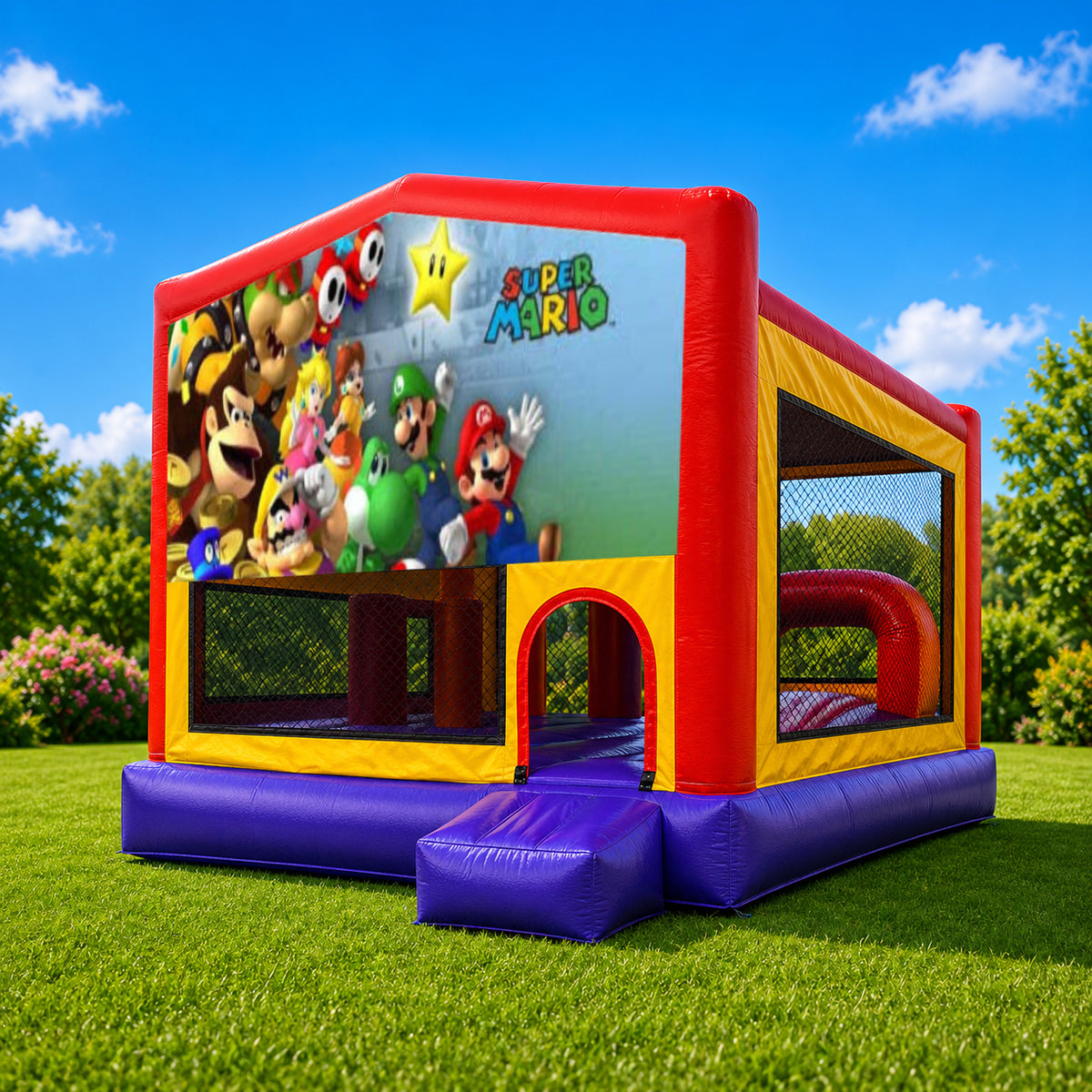 Super Mario Extra Large Obstacle Combo Jumping Castle