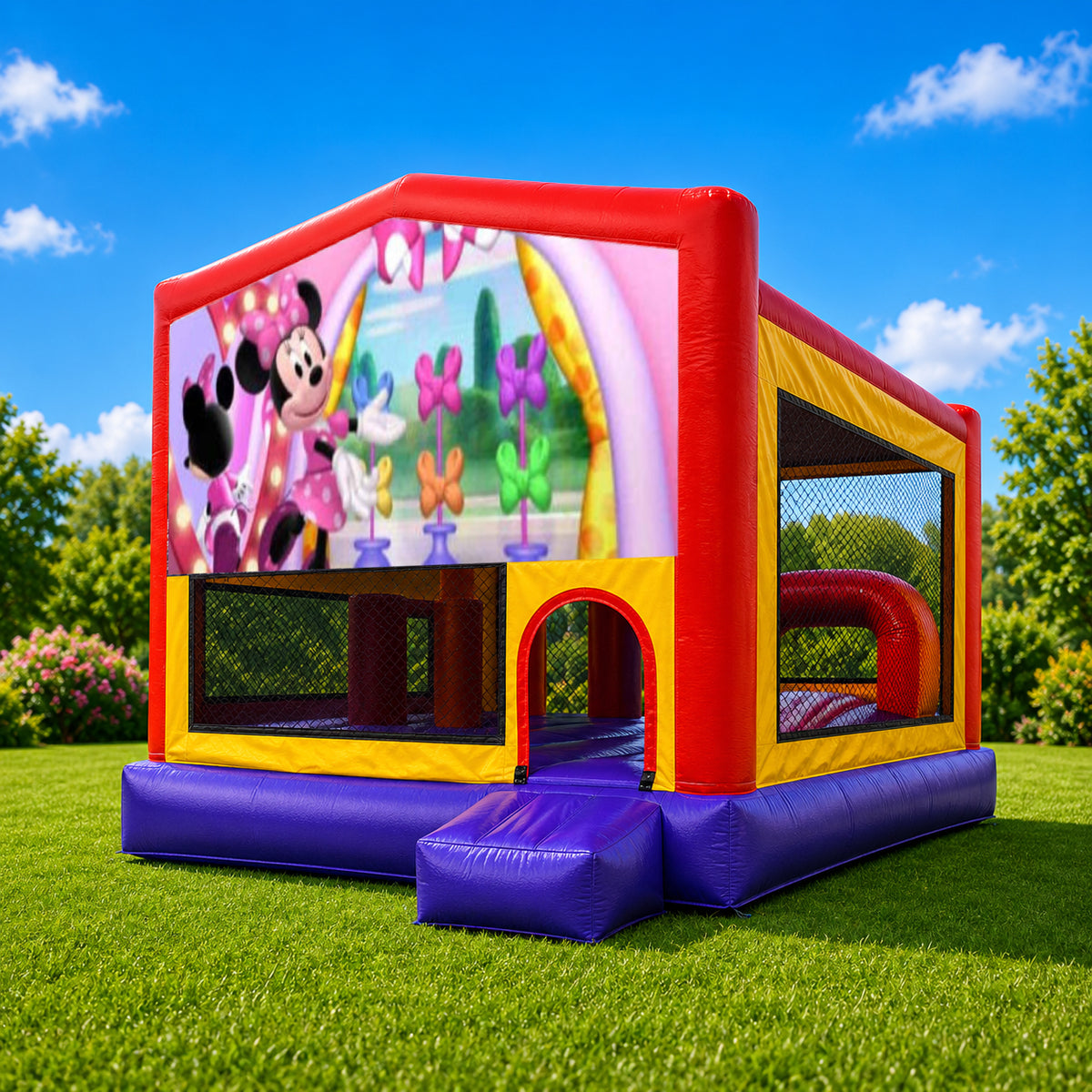 Minnie Mouse Extra Large Obstacle Combo Jumping Castle