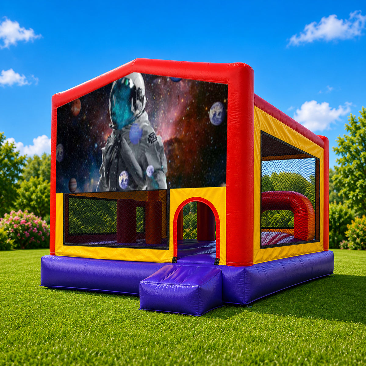 Space / Astronauts Extra Large Obstacle Combo Jumping Castle