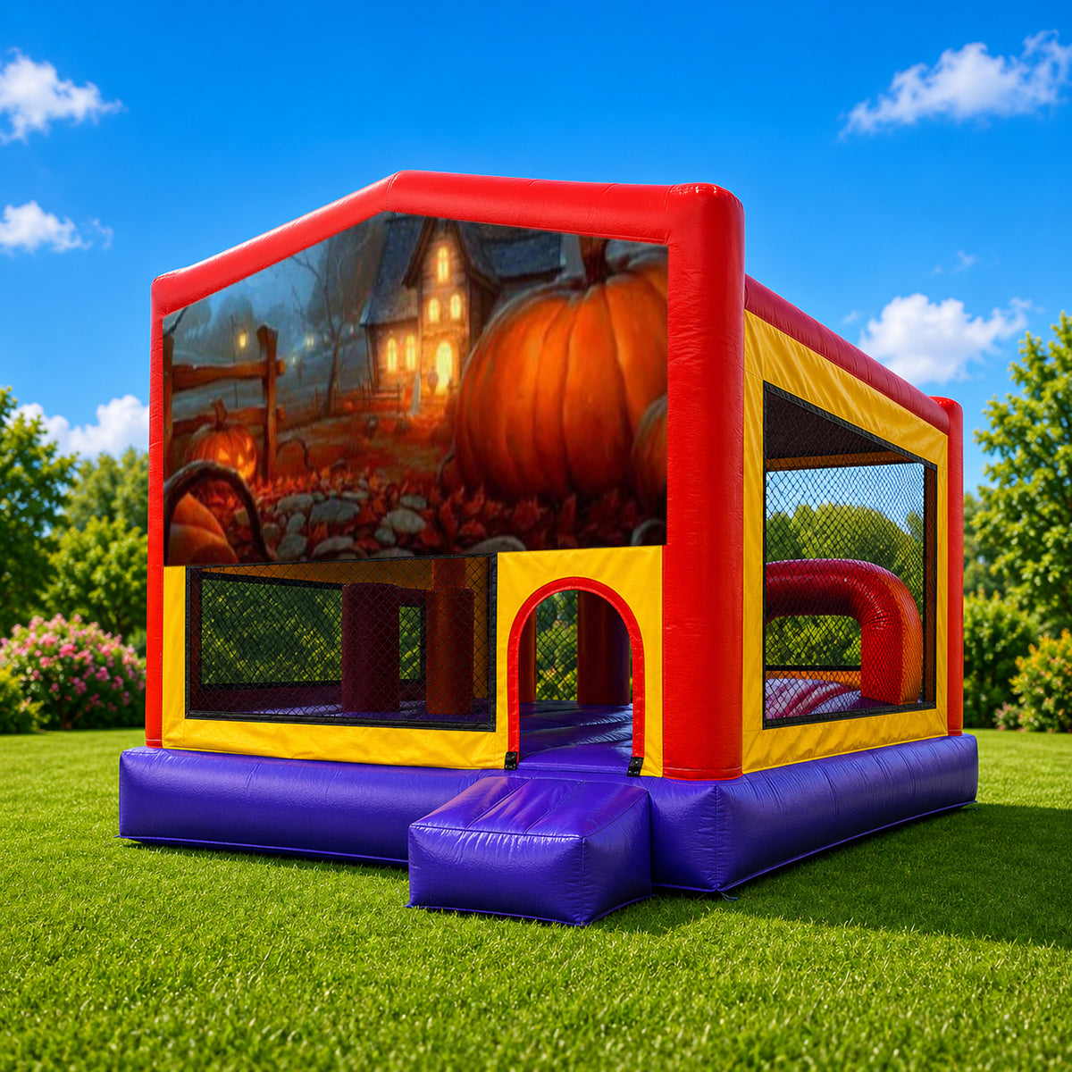 Halloween Extra Large Obstacle Combo Jumping Castle