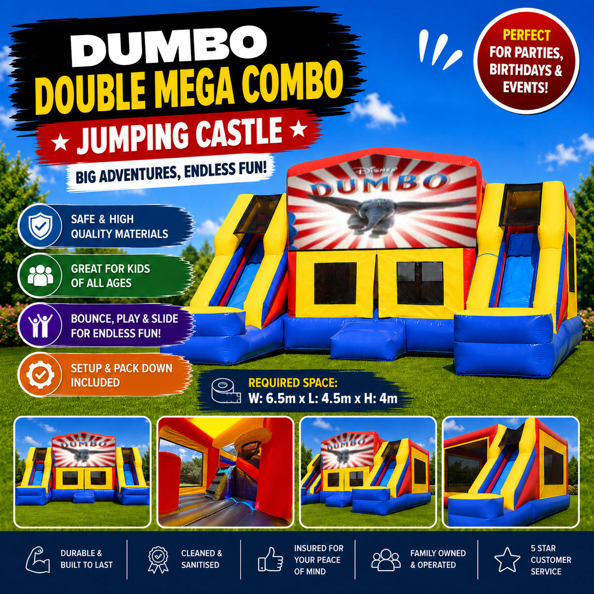 Dumbo Double Mega Combo Jumping Castle