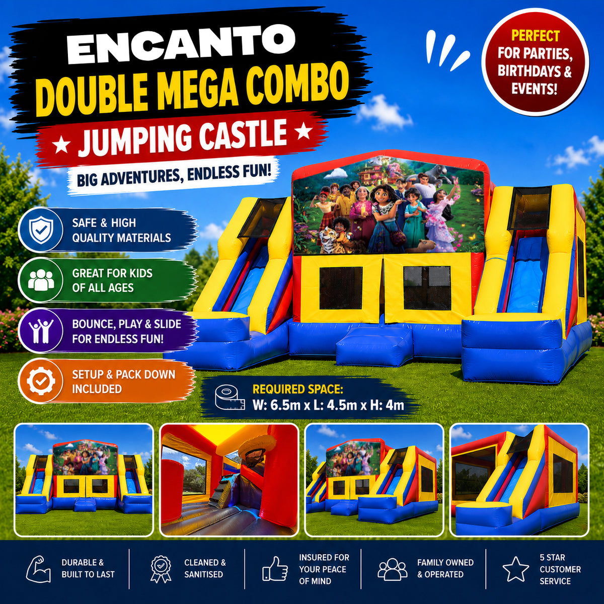Encanto Double Mega Combo Jumping Castle
