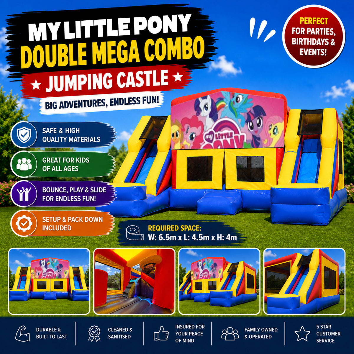 My Little Pony Double Mega Combo Jumping Castle