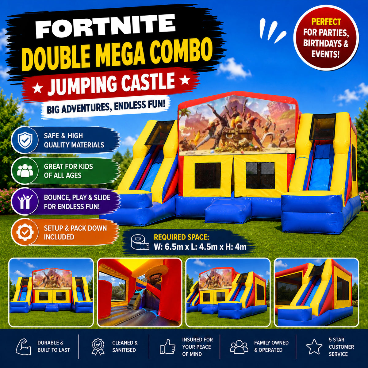Fortnite Double Mega Combo Jumping Castle