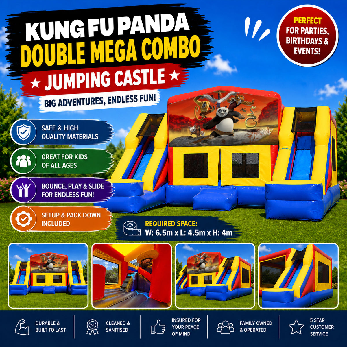 Kung Fu Panda Double Mega Combo Jumping Castle