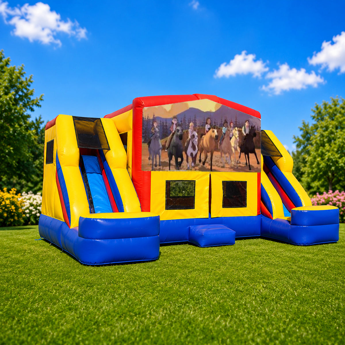Dreamworks Spirit Double Mega Combo Jumping Castle