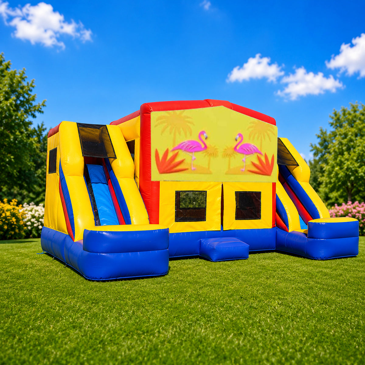 Flamingos Double Mega Combo Jumping Castle