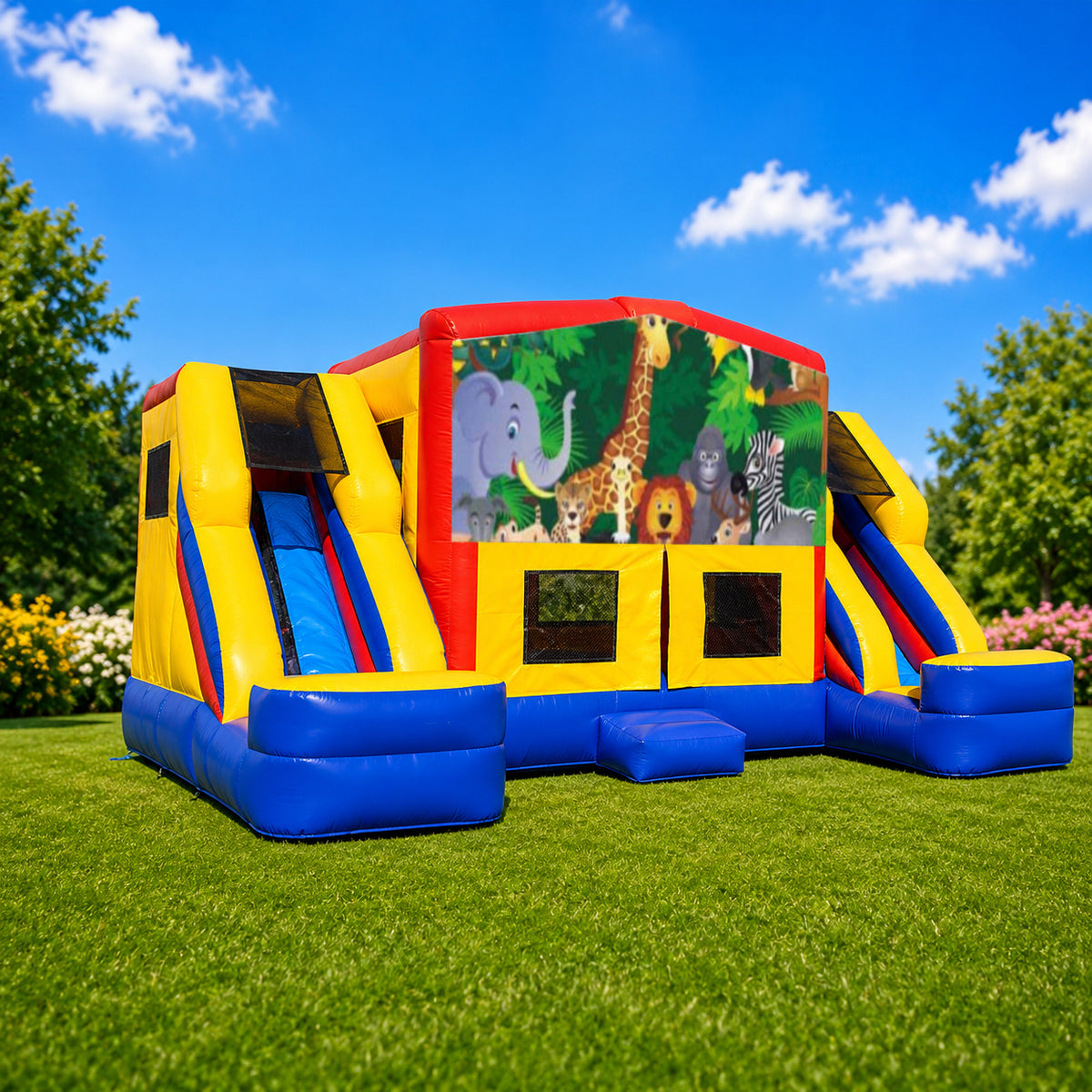 Jungle Double Mega Combo Jumping Castle