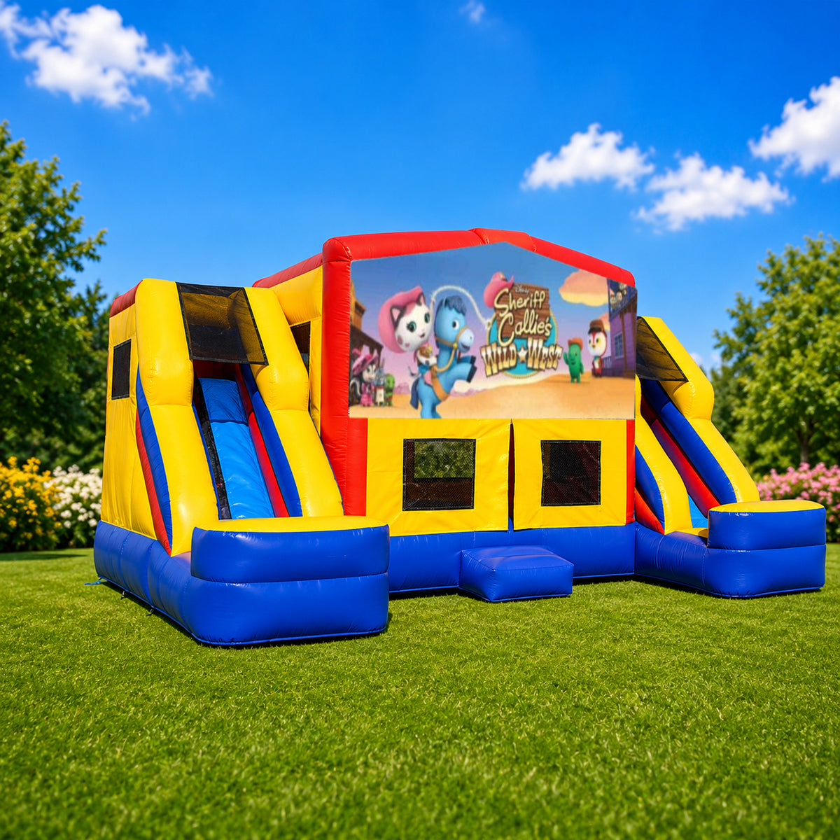 Sheriff Callies Double Mega Combo Jumping Castle