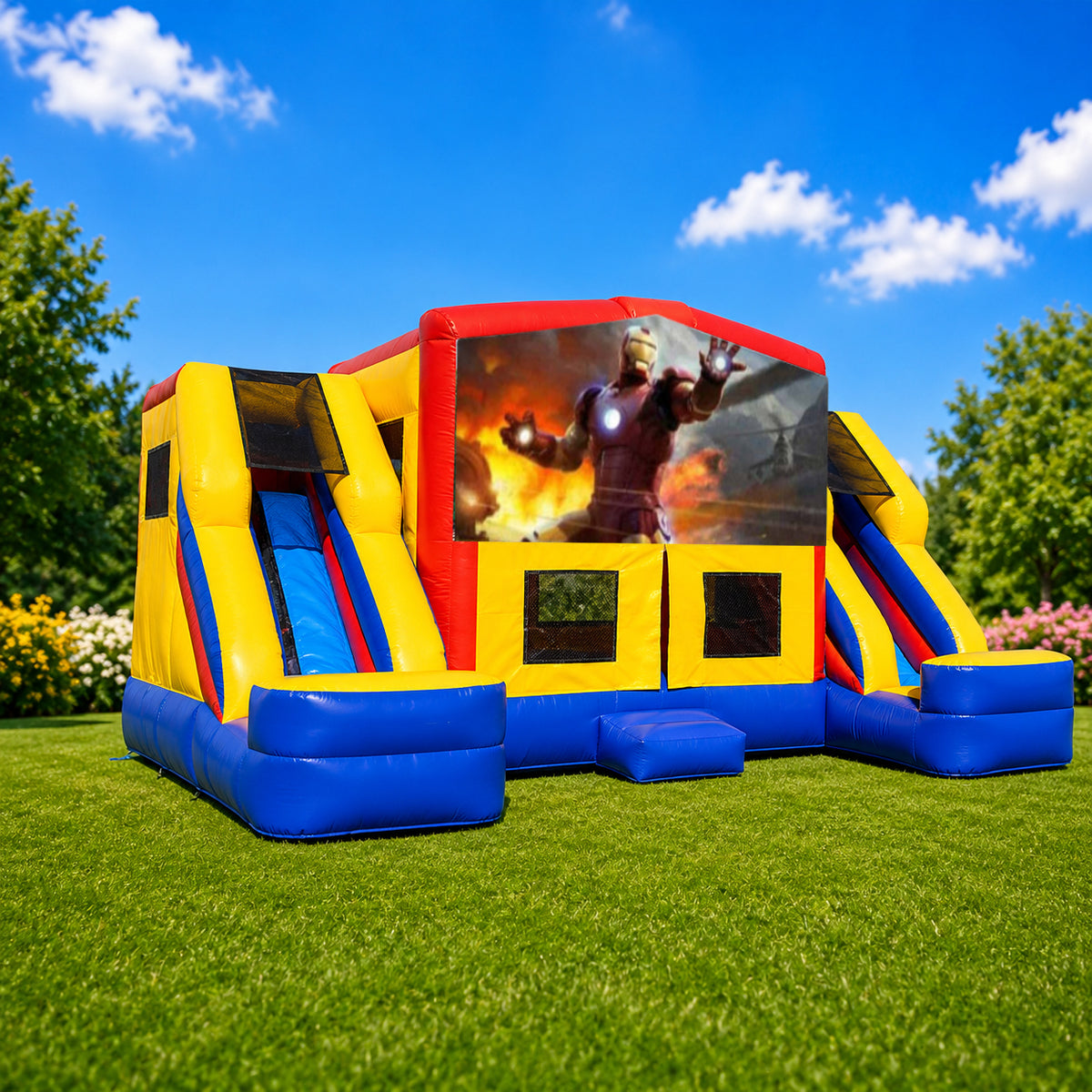 Iron Man Double Mega Combo Jumping Castle