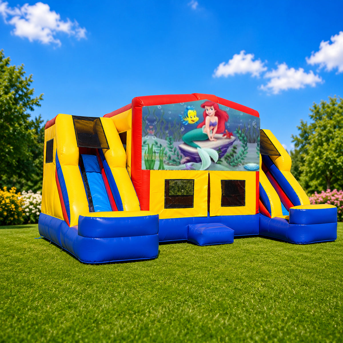 Little Mermaid Double Mega Combo Jumping Castle