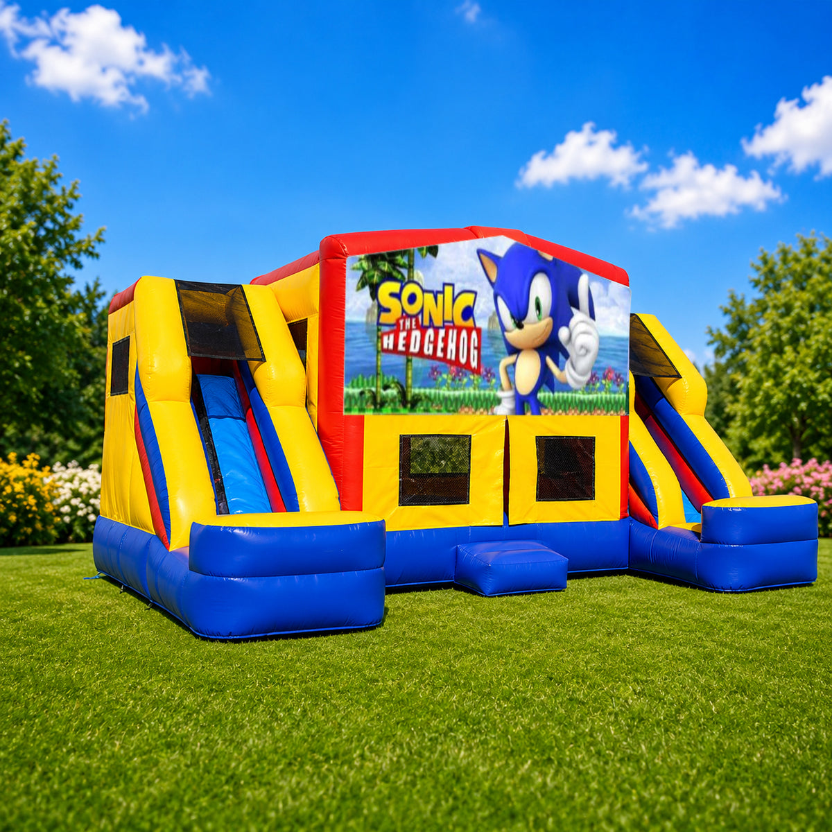 Sonic Double Mega Combo Jumping Castle
