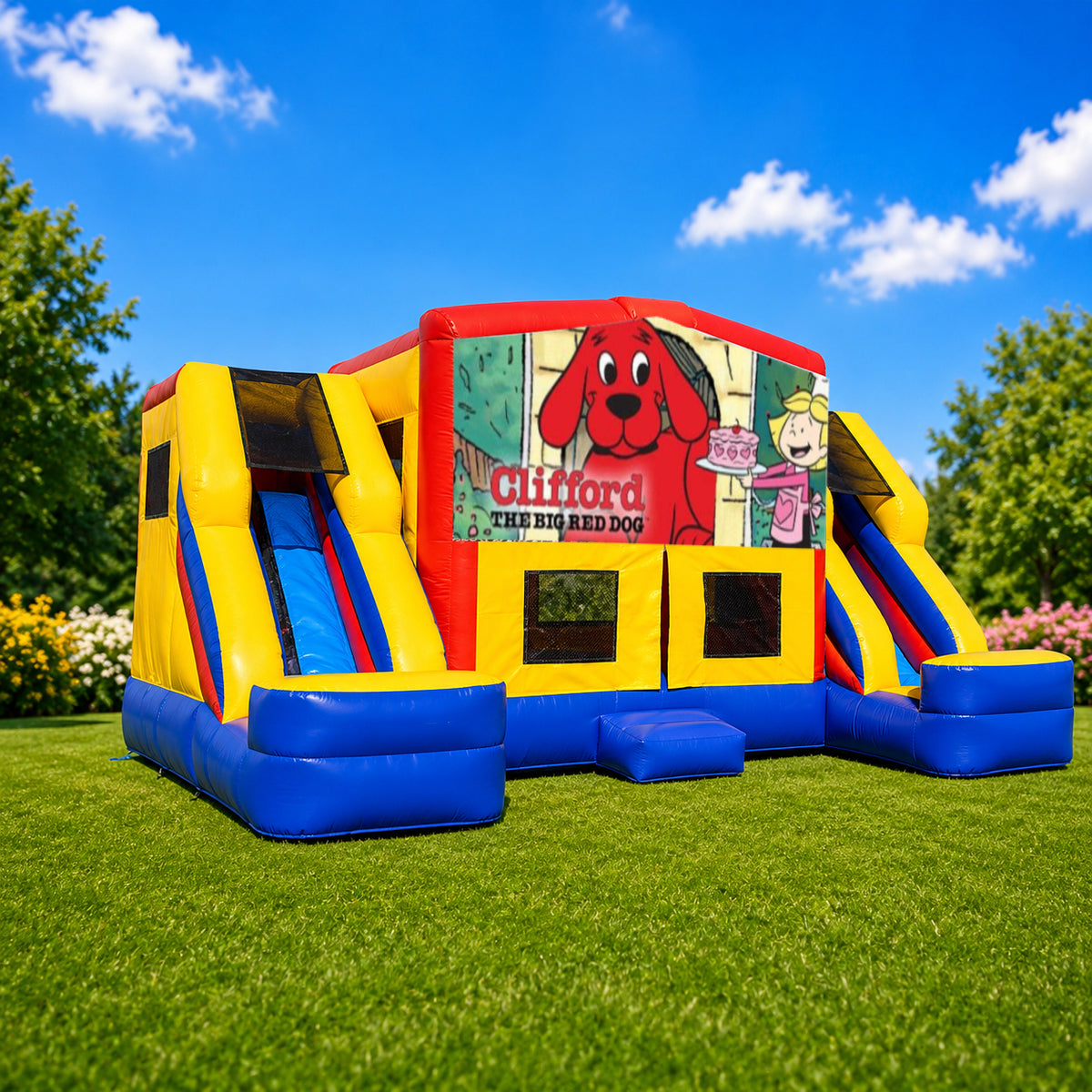 Clifford the Red Dog Double Mega Combo Jumping Castle