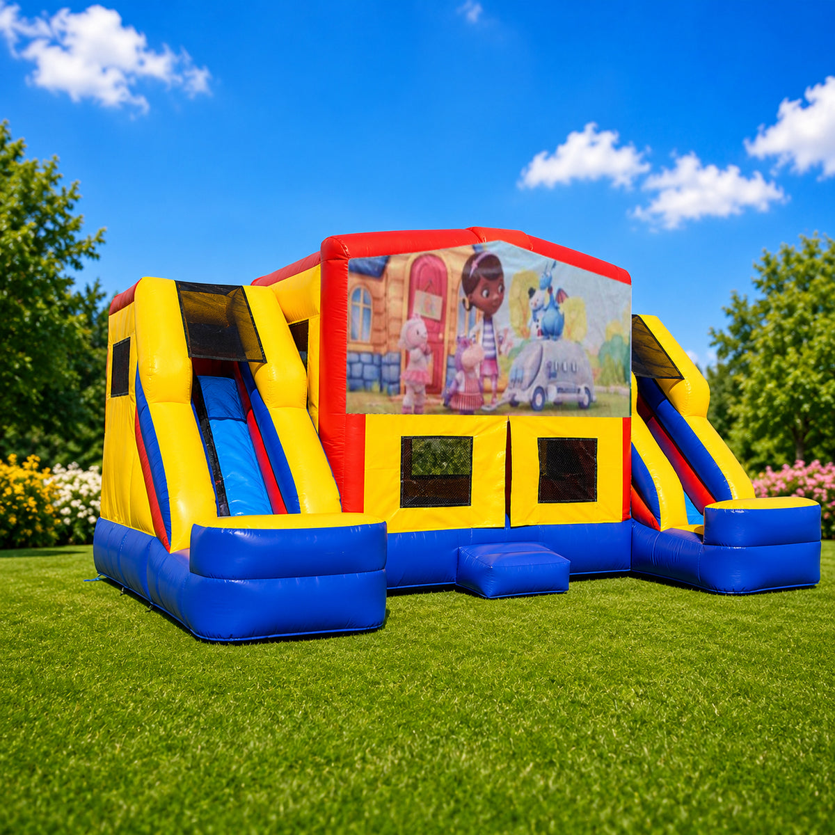 Doc Mcstuffins Double Mega Combo Jumping Castle