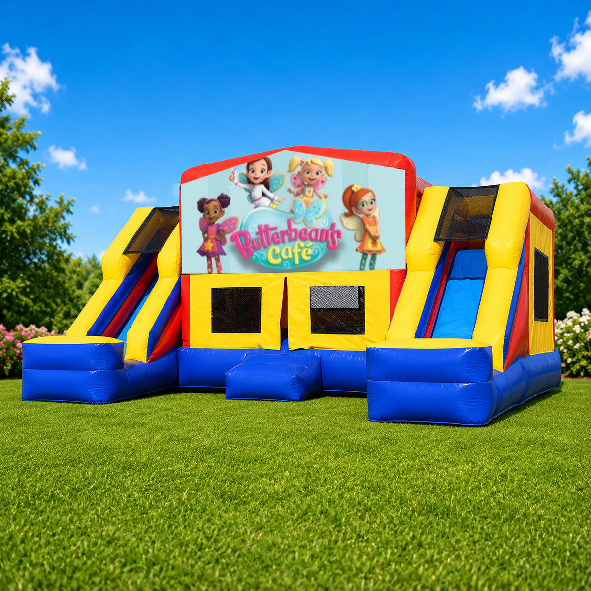 Butterbeans Cafe  Double Mega Combo Jumping Castle