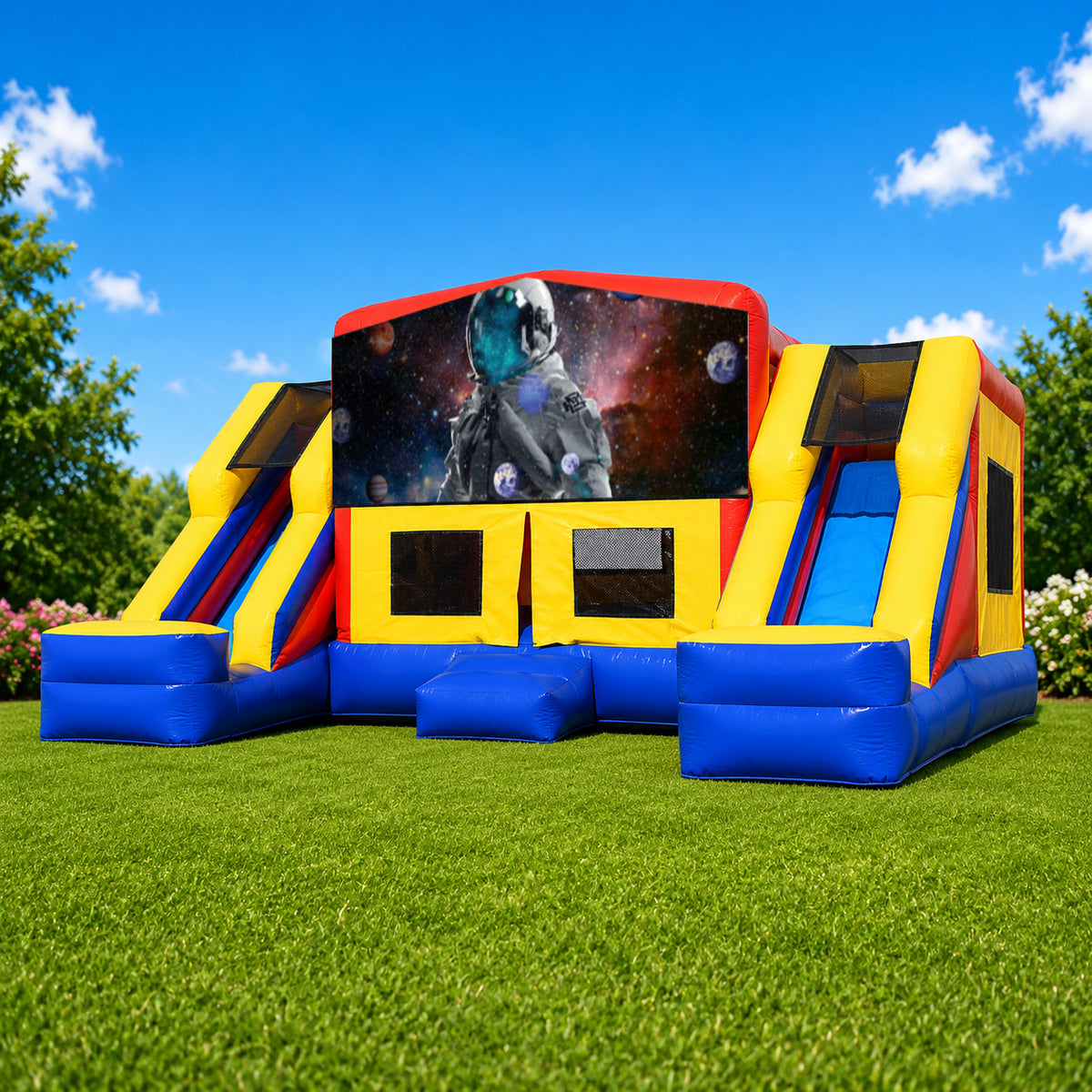 Space / Astronauts Double Mega Combo Jumping Castle