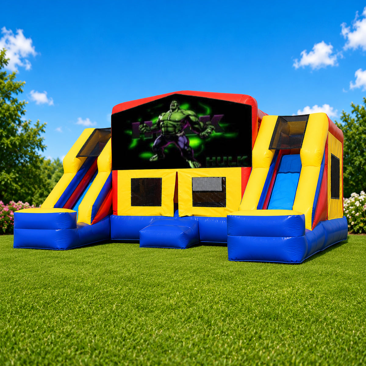 Hulk Double Mega Combo Jumping Castle