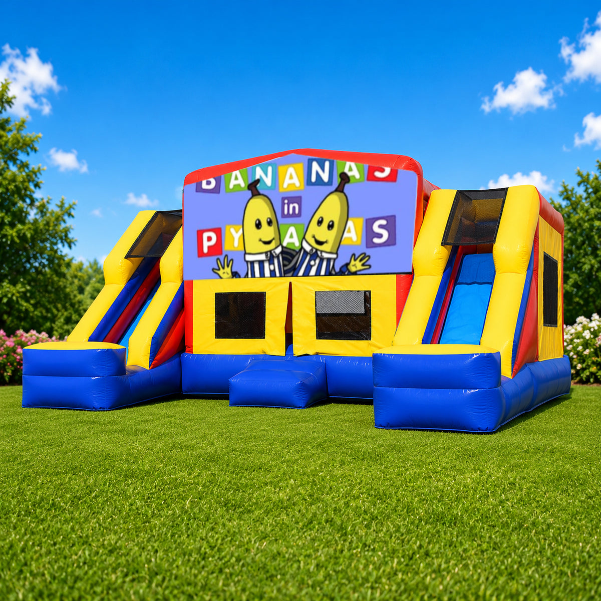 Bananas in Pyjamas Double Mega Combo Jumping Castle