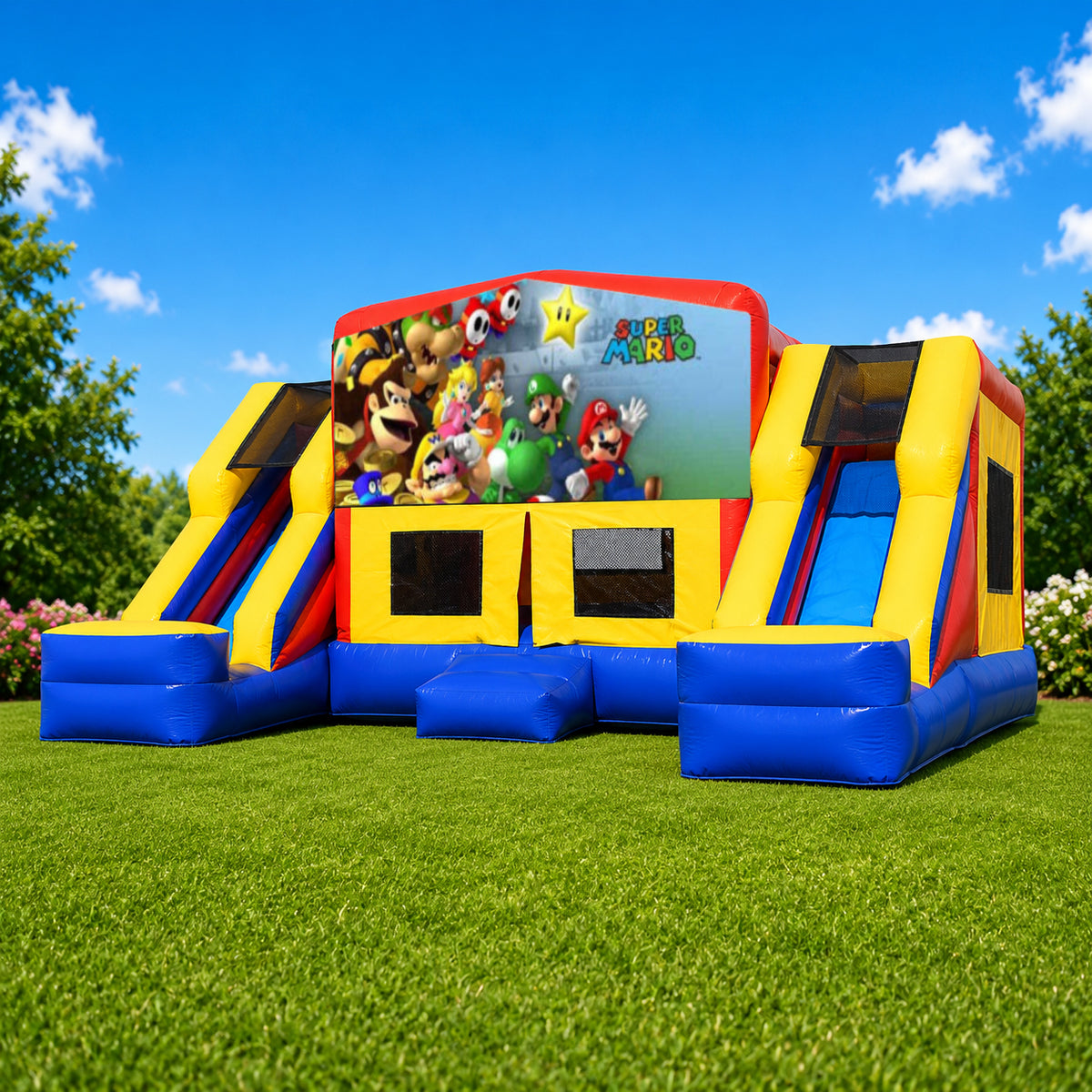 Super Mario Double Mega Combo Jumping Castle