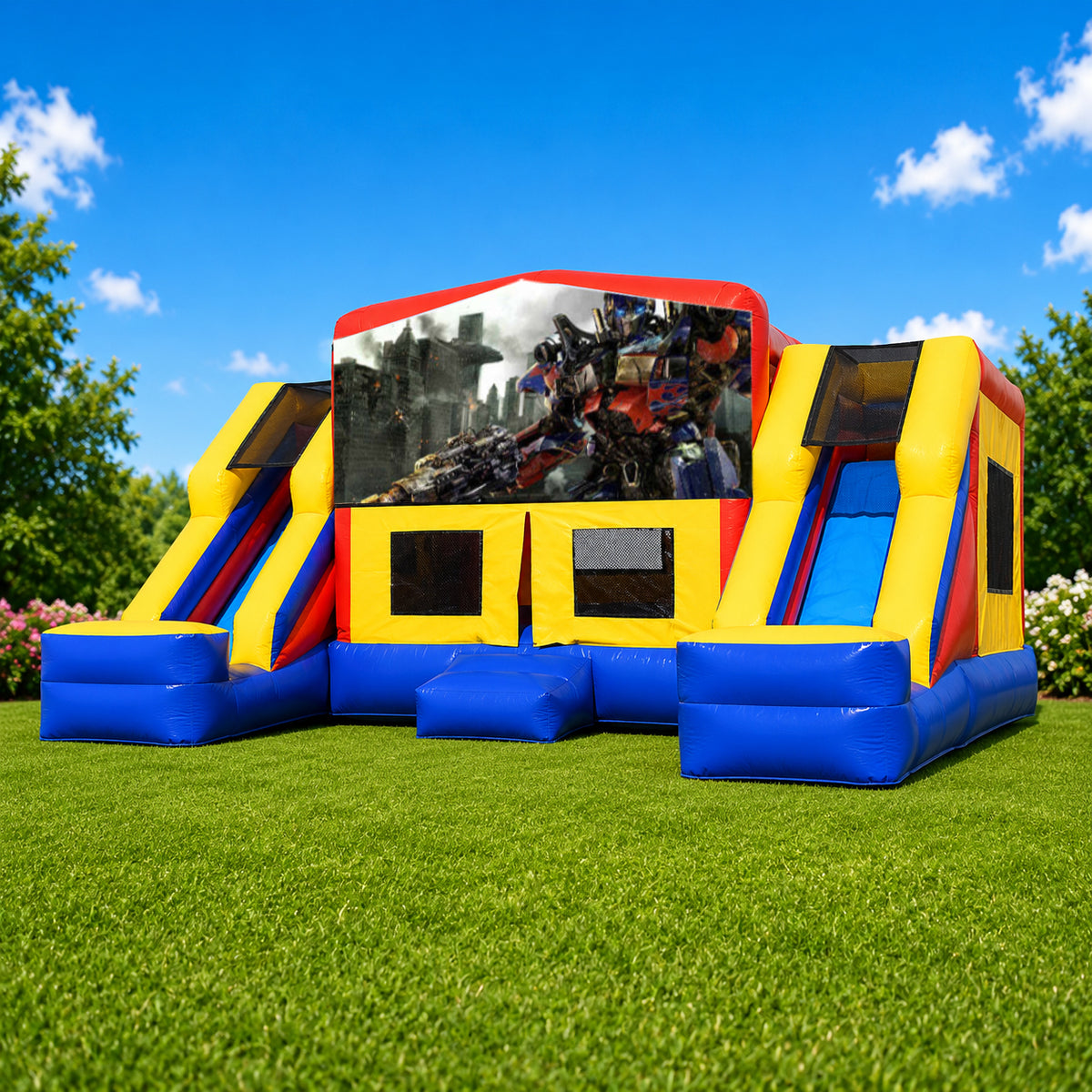 Transformers Double Mega Combo Jumping Castle
